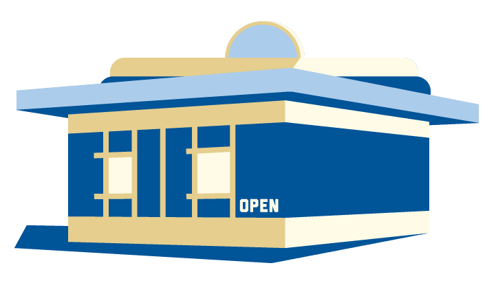 fosters freeze franchise graphic of restaurant structure